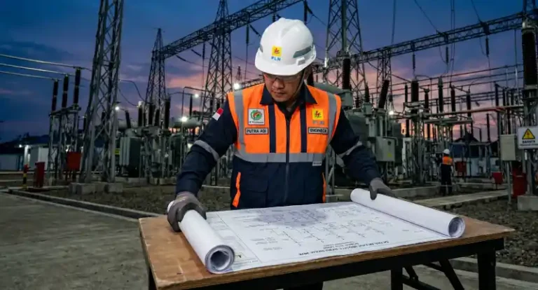 Insinyur ketenagalistrikan mengawasi instalasi proyek setelah perusahaan mengantongi SBUJPTL dan IUJPTL.