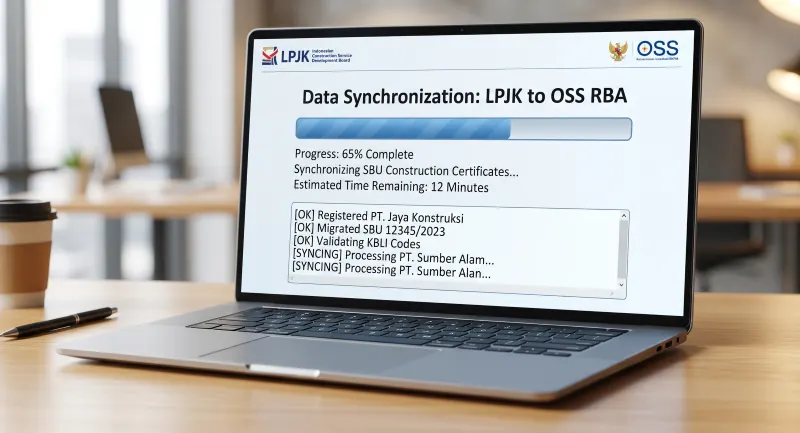 Sistem integrasi dan migasi data sbu konstruksi oss rba di portal kementerian.