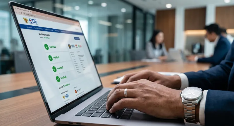 Konsultan perizinan OSS membantu memverifikasi Sertifikat Standar di sistem OSS RBA.